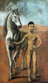 Niño guiando un caballo cubista de 1906 Pablo Picasso